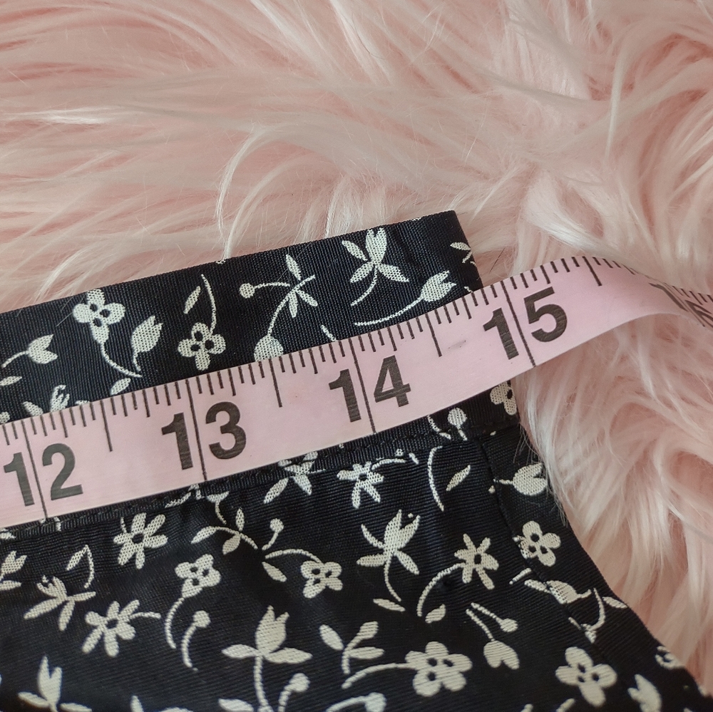 90s vintage black and white floral skirt by A. Byer California - Picture 5 of 5